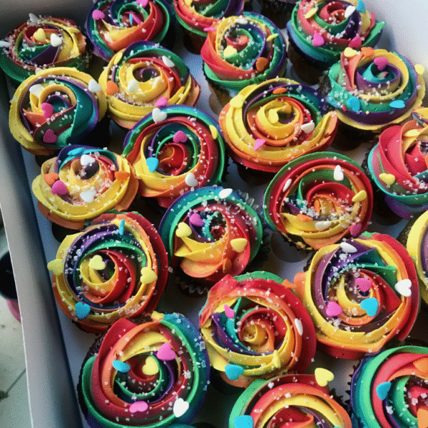 Rainbow Cupcakes